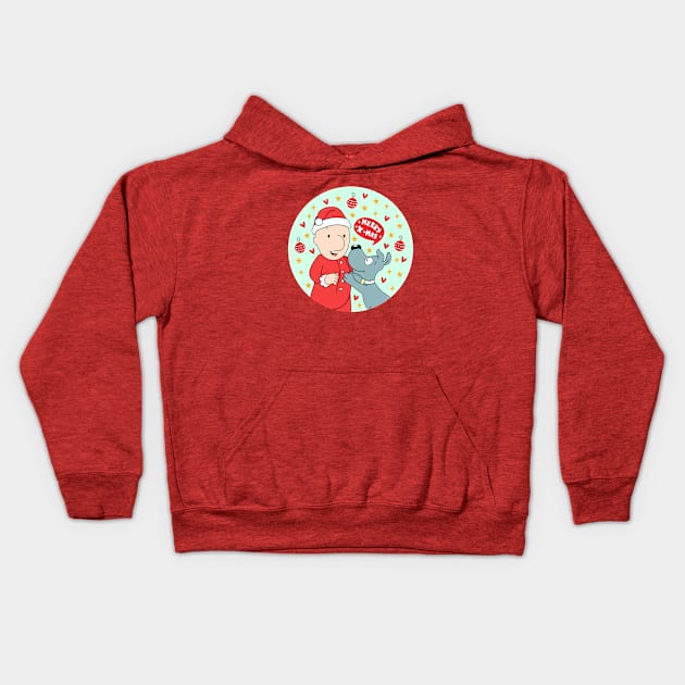 Doug & Porkchop X'mas Kids Hoodie by artxlife